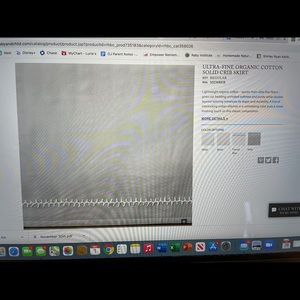 RH baby and child gray bed skirt